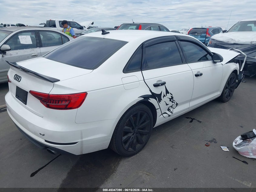 Vin: waugmaf47hn051350, lot: 45845337, audi a4 2.0t ultra premium 20174