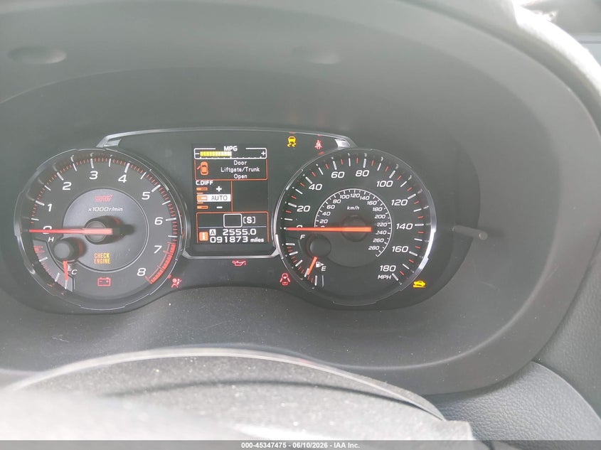 2019 Subaru Wrx Sti VIN: JF1VA2R69K9817929 Lot: 45347475