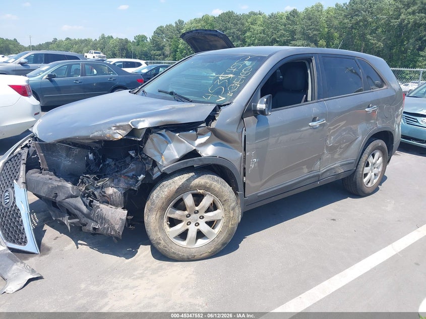 Vin: 5xykt3a17dg367308, lot: 45845499, kia sorento lx 20132