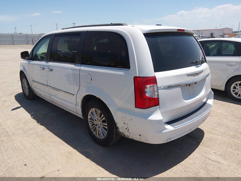 Vin: 2c4rc1cg7fr611056, lot: 45845648, chrysler town & country touring-l 20153