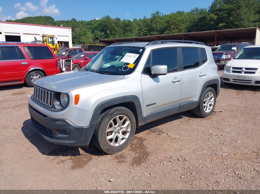 Vin: zaccjabb4jph53749, lot: 45845678, jeep renegade latitude fwd 20182