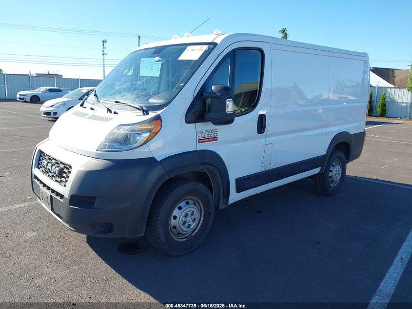 Vin: 3c6lrvng0me569571, lot: 45845686, ram promaster 1500 low roof 118 wb 20212