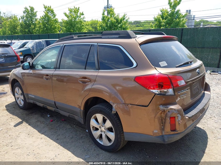 Vin: 4s4brbcc5b3392261, lot: 45845862, subaru outback 2.5i premium 20113
