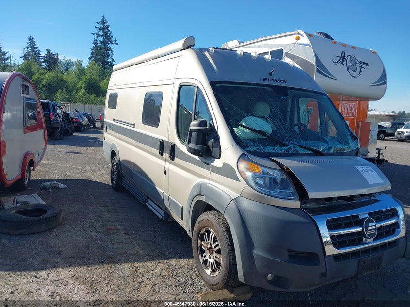 Vin: 3c6urvjg0he533962, lot: 45845877, ram promaster 3500 cargo van high roof 159 wb ext 2017 img_1