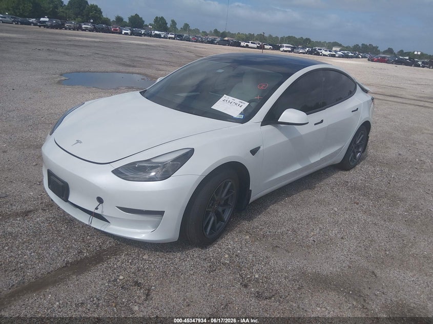 Vin: 5yj3e1ea7pf590067, lot: 45845881, tesla model 3 rear-wheel drive 20232