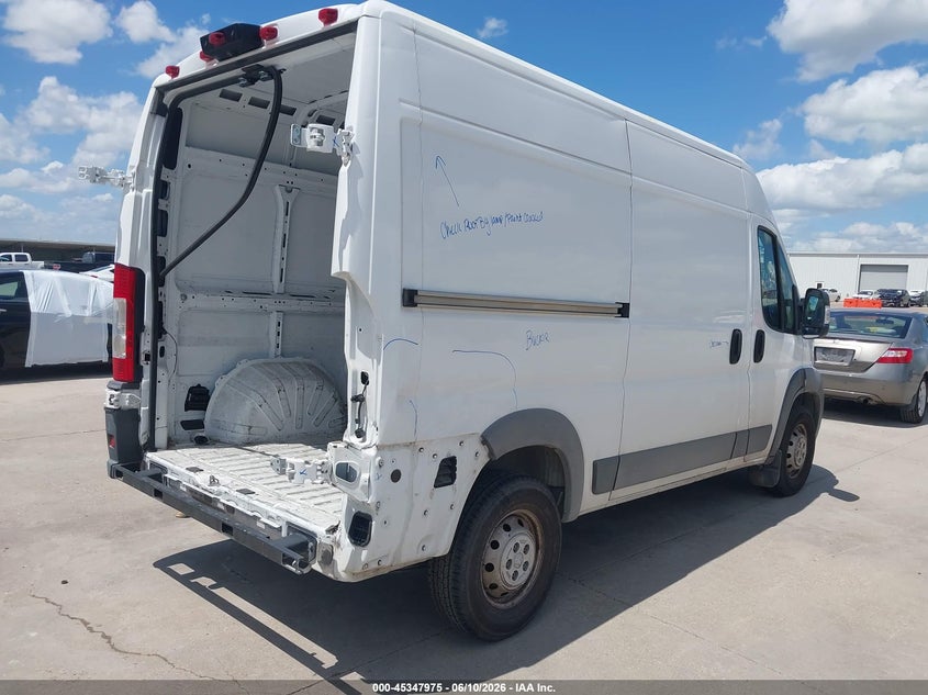 Vin: 3c6trvcg9je113065, lot: 45845922, ram promaster 2500 high roof 136 wb 20184