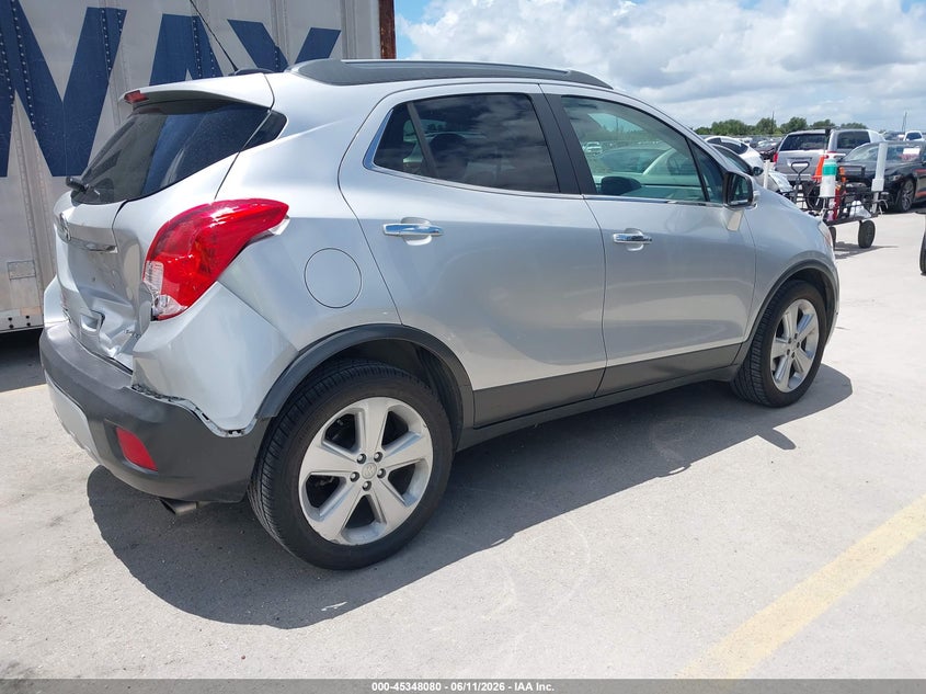 Vin: kl4cjasb5gb627106, lot: 45846027, buick encore 20164