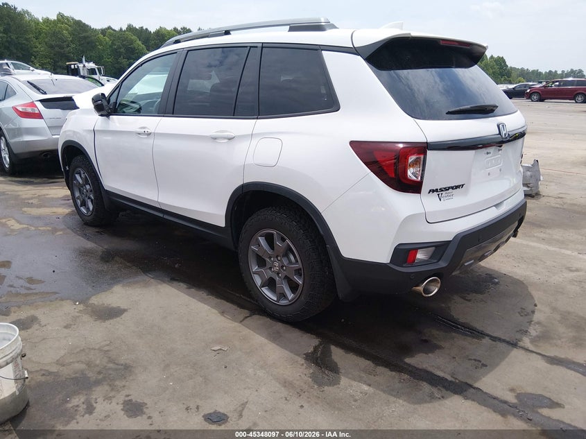 Vin: 5fnyf8h66rb016825, lot: 45846044, honda passport awd trailsport 20243