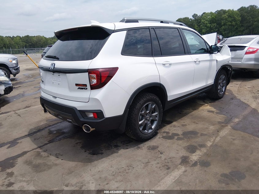 Vin: 5fnyf8h66rb016825, lot: 45846044, honda passport awd trailsport 20244