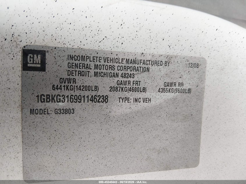 2009 CHEVROLET BUS EXPRESS CUTAWAY auction photo 8