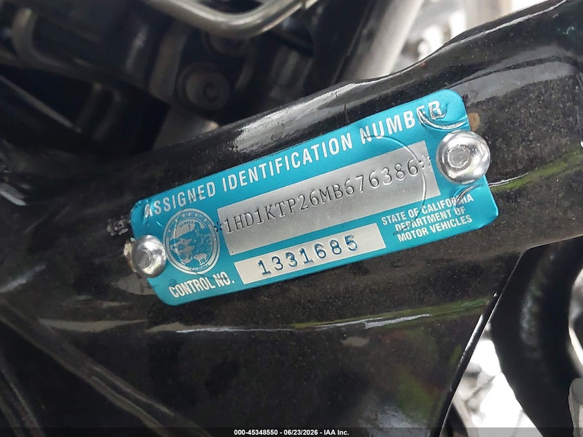 2021 Harley-Davidson Fltrxs VIN: 1HD1KTP26MB676386 Lot: 45348550