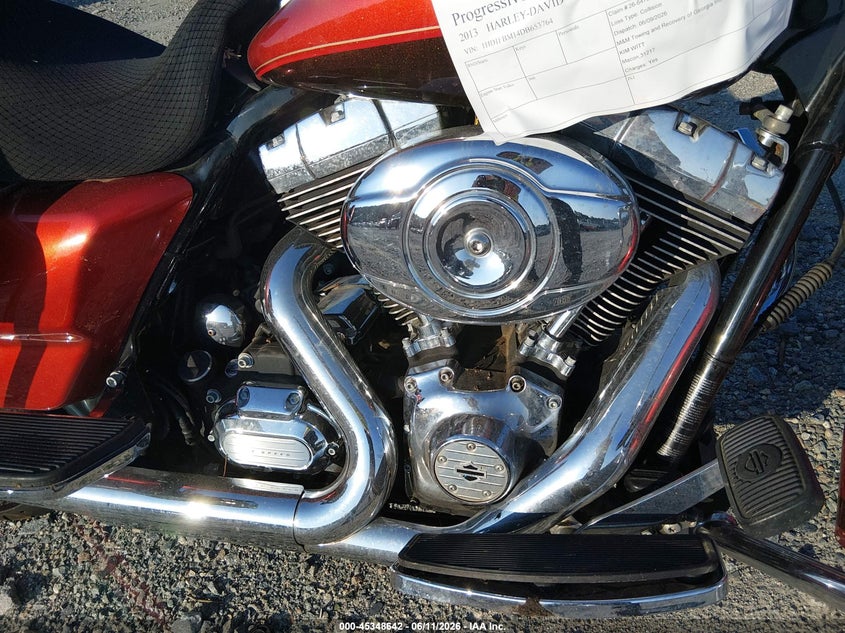 2013 Harley-Davidson Flhr Road King VIN: 1HD1FBM14DB653764 Lot: 45348642