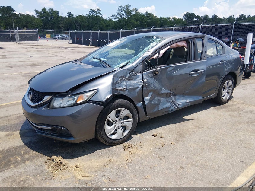 2013 Honda Civic Lx 19XFB2F56DE237107 photo 1