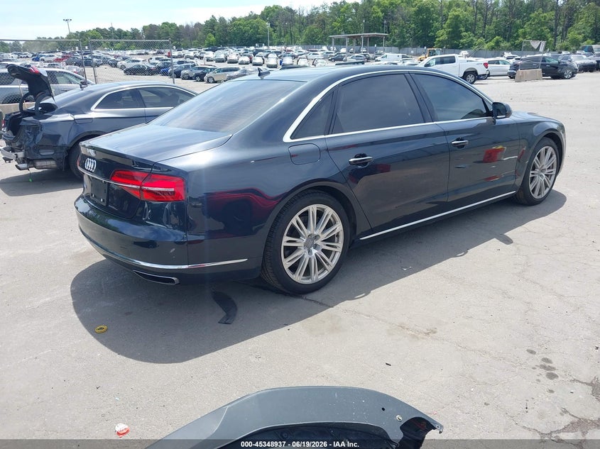 Vin: wau3gafd6fn001302, lot: 45846885, audi a8 l 3.0t 20154