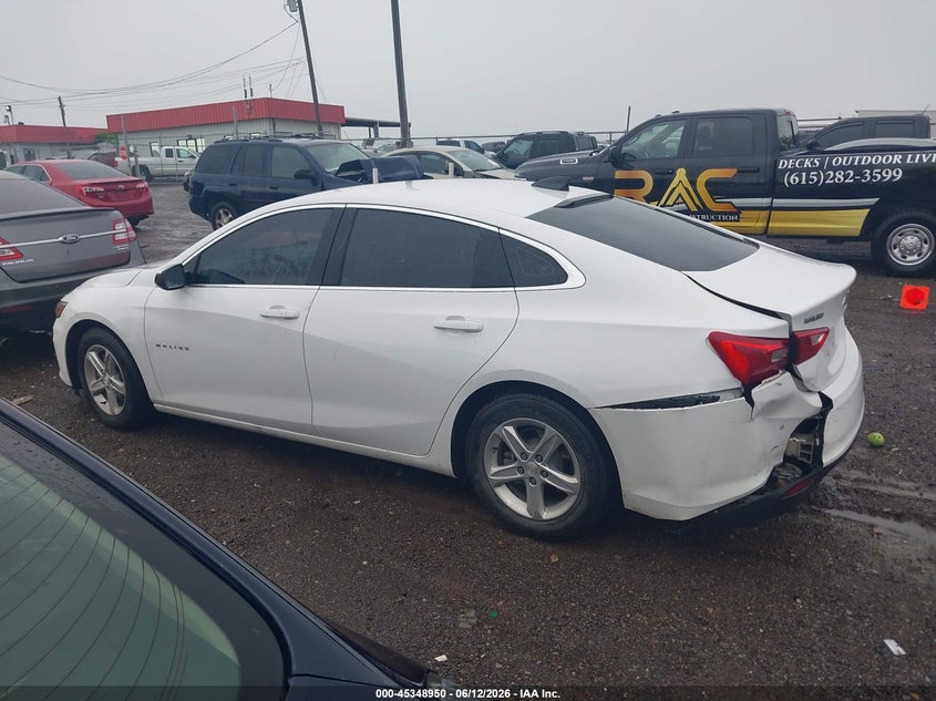 VIN 1G1ZC5ST4NF173309 2022 CHEVROLET MALIBU FWD 1FL