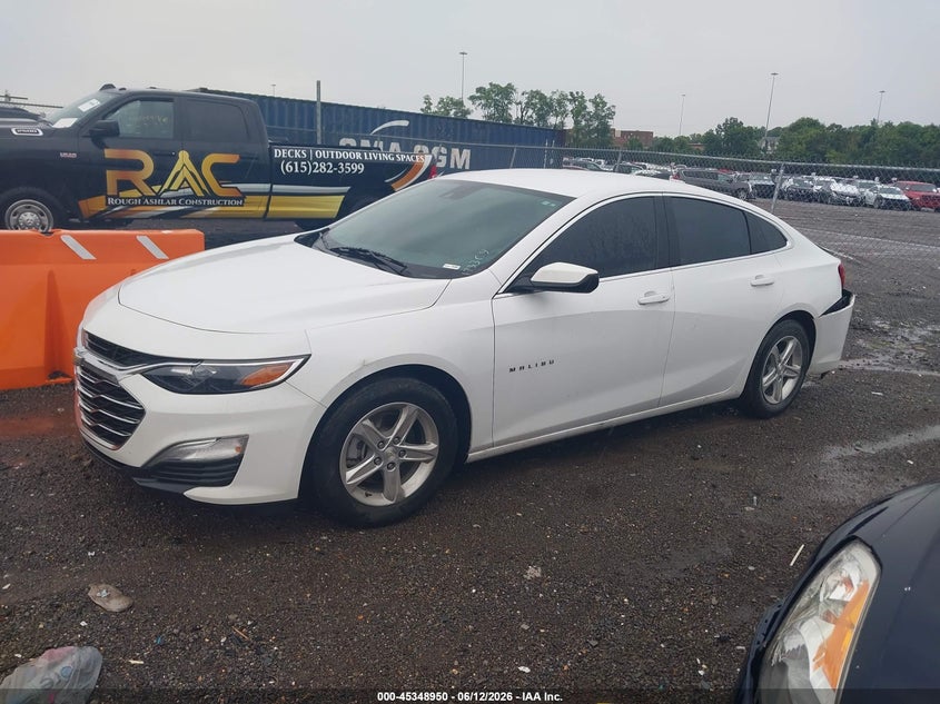 VIN 1G1ZC5ST4NF173309 2022 CHEVROLET MALIBU FWD 1FL