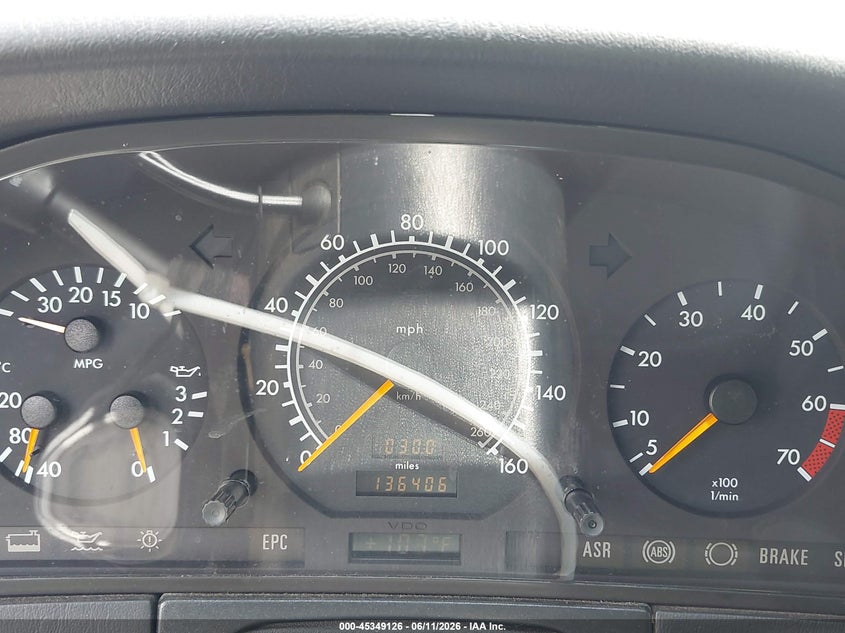 1996 Mercedes-Benz S 500 VIN: WDBGA70E7TA322745 Lot: 45349126