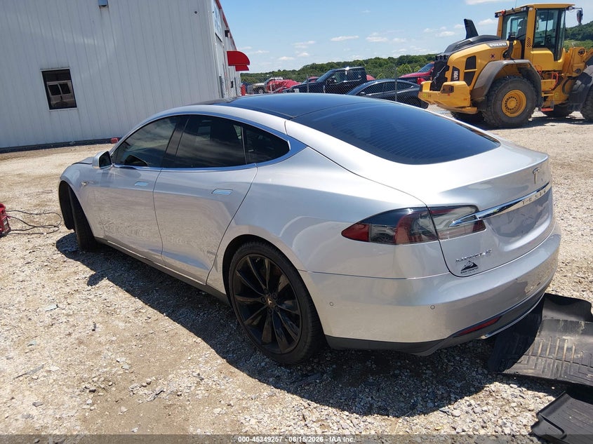 2015 TESLA MODEL S auction photo 3