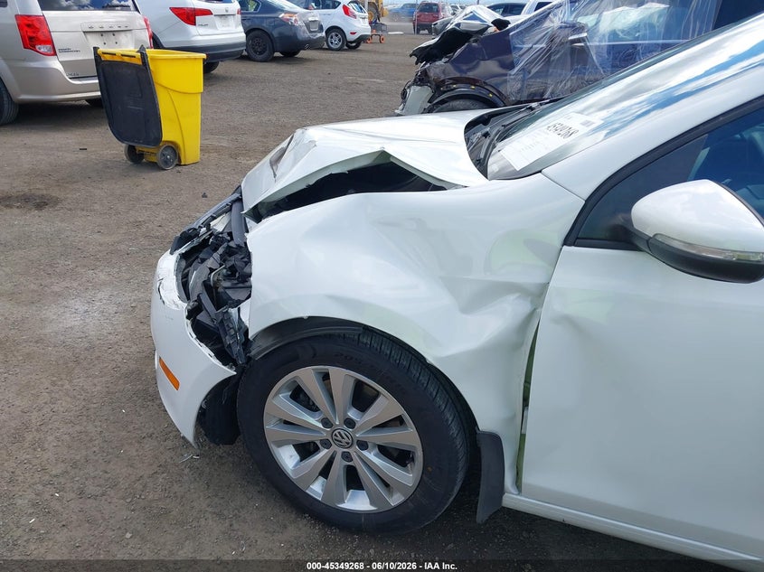 2012 Volkswagen Golf 2.5L 4-Door VIN: WVWDB7AJ5CW268586 Lot: 45349268