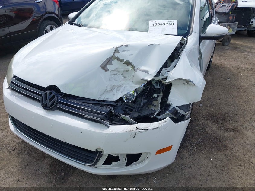 2012 Volkswagen Golf 2.5L 4-Door VIN: WVWDB7AJ5CW268586 Lot: 45349268