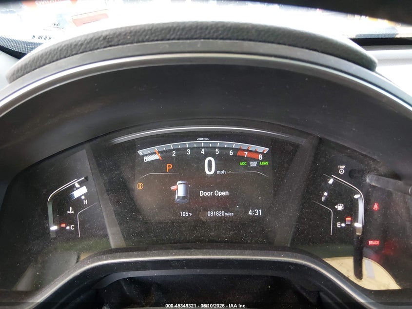 2019 HONDA CR-V VIN 7FARW1H82KE009622 nuotrauka 7