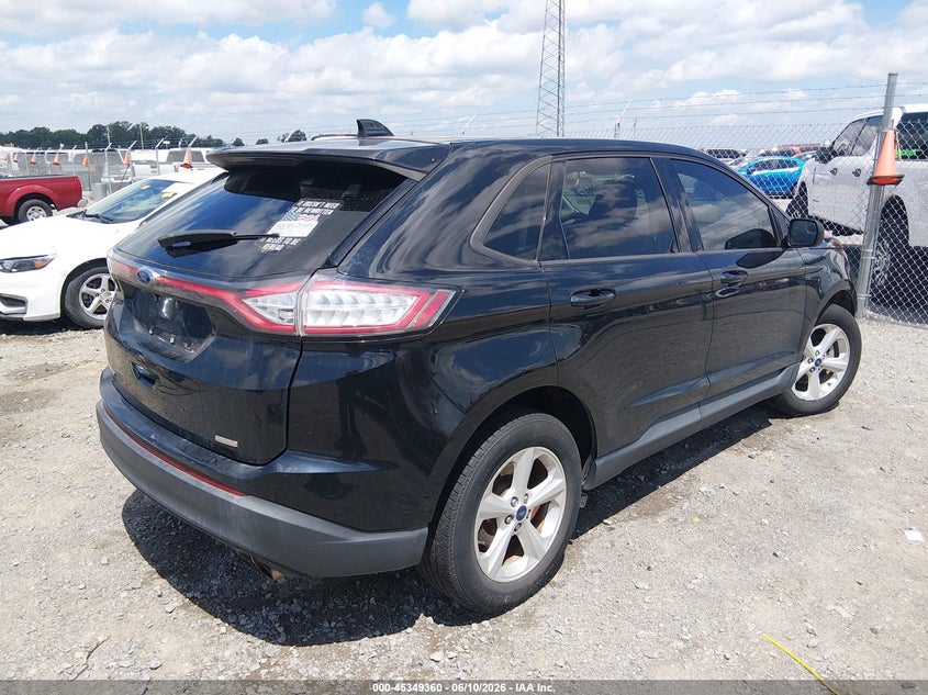 Vin: 2fmpk3g91jbc06535, lot: 45847307, ford edge se 20184