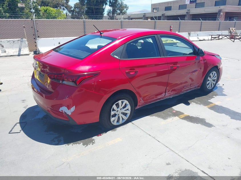 2018 HYUNDAI ACCENT SEDAN 1.6L I-4 DI, DOHC, VVT, 130HP