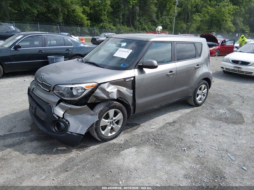 Vin: kndjn2a28h7494211, lot: 45847486, kia soul 20172