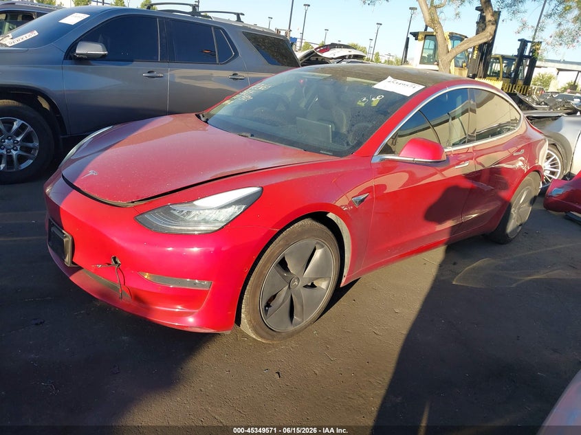 Vin: 5yj3e1ea7kf308695, lot: 45847518, tesla model 3 long range/mid range/standard range/standard range plus 20192