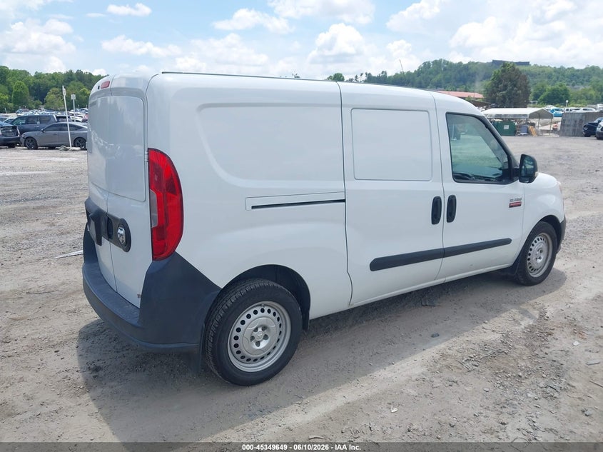 Vin: zfberfab7h6d23992, lot: 45847596, ram promaster city tradesman 20174