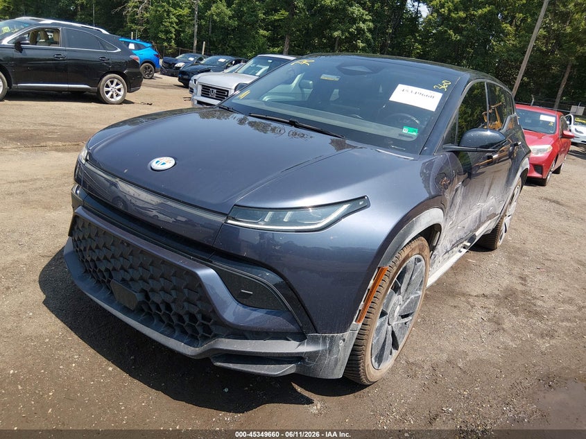 Vin: vcf1zbu21pg005047, lot: 45847607, fisker ocean one 20232