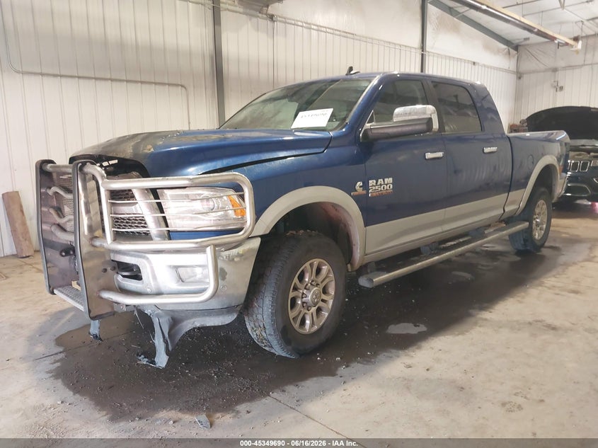Vin: 3c6ur5nl8hg628636, lot: 45847637, ram 2500 laramie  4x4 6'4 box 20172