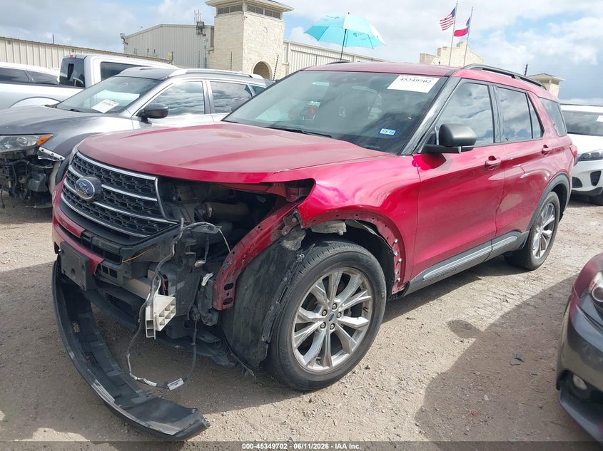 Vin: 1fmsk7dh6lga52977, lot: 45847649, ford explorer xlt 20202