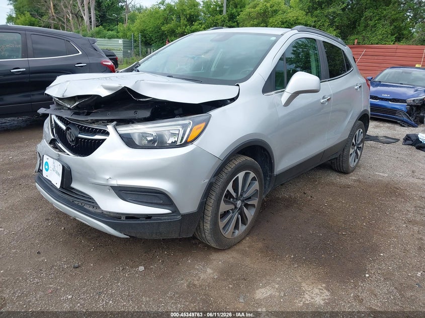 Vin: kl4cjesm3mb365011, lot: 45847710, buick encore awd preferred 20212