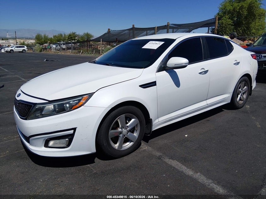Vin: 5xxgm4a7xfg462658, lot: 45847762, kia optima lx 20152