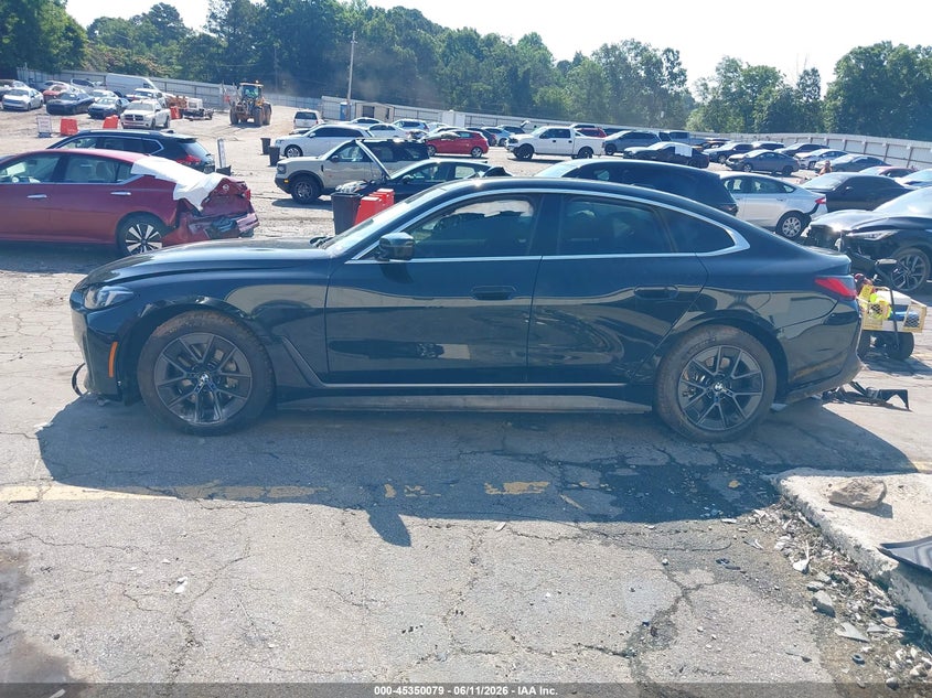 2025 BMW I4 Gran Coupe Edrive40 VIN: WBY23HD04SFT90477 Lot: 45350079