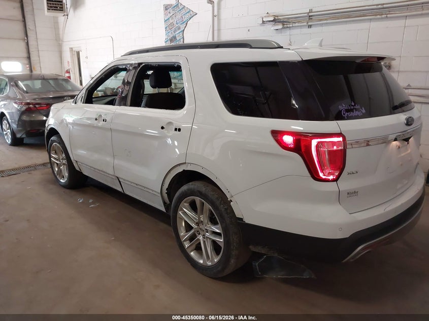 Vin: 1fm5k7d86ggc01908, lot: 45848027, ford explorer xlt 20163