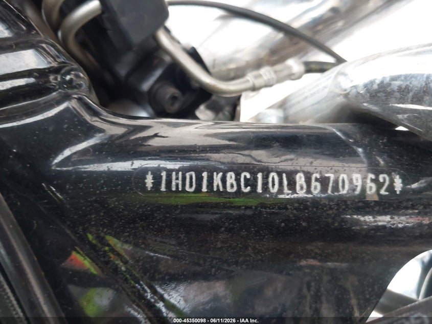 2020 Harley-Davidson Flhx VIN: 1HD1KBC10LB670962 Lot: 45350098