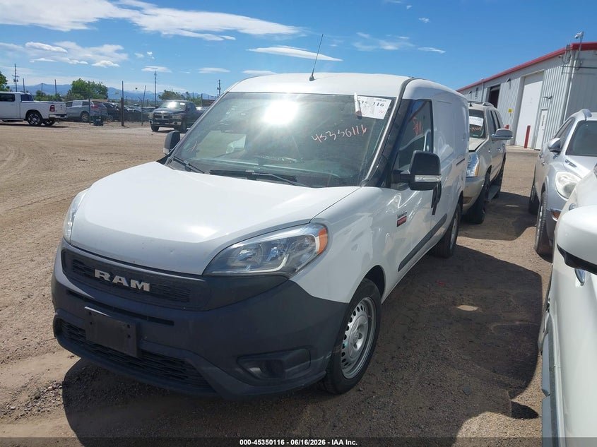 Vin: zfbhrfab0n6w37442, lot: 45848063, ram promaster city cargo van 20222