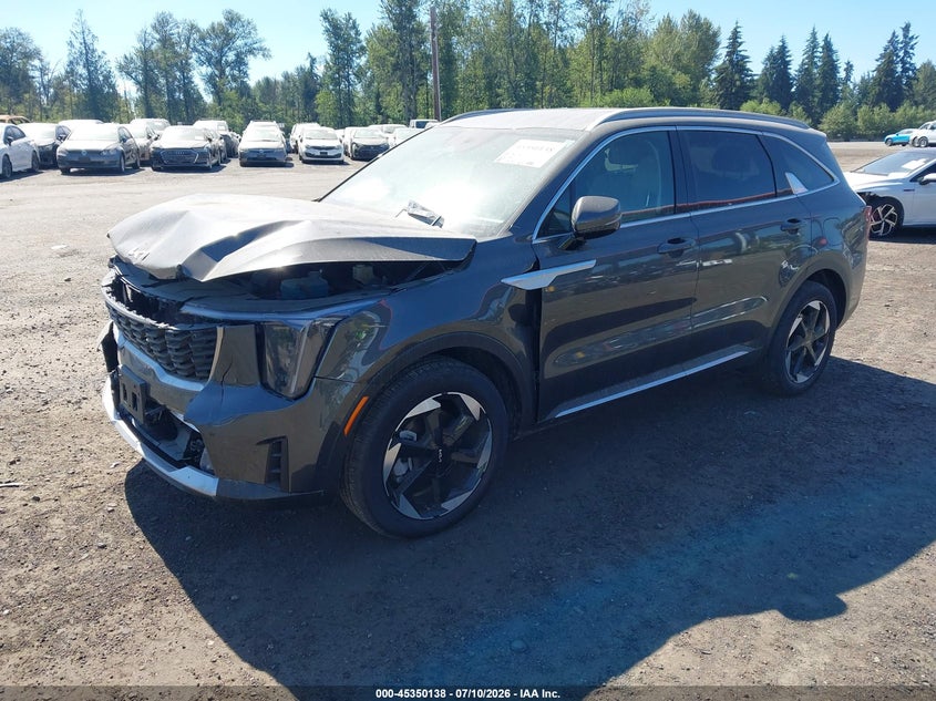 Vin: kndrjdjh0t5433938, lot: 45848086, kia sorento plug-in hybrid ex awd 20262