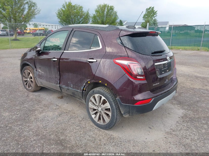 Vin: kl4cjesb9hb250661, lot: 45848109, buick encore preferred 20173