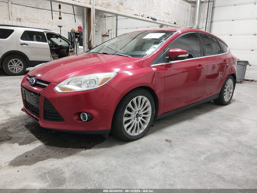 Vin: 1fahp3n27cl100213, lot: 45848200, ford focus titanium 20122