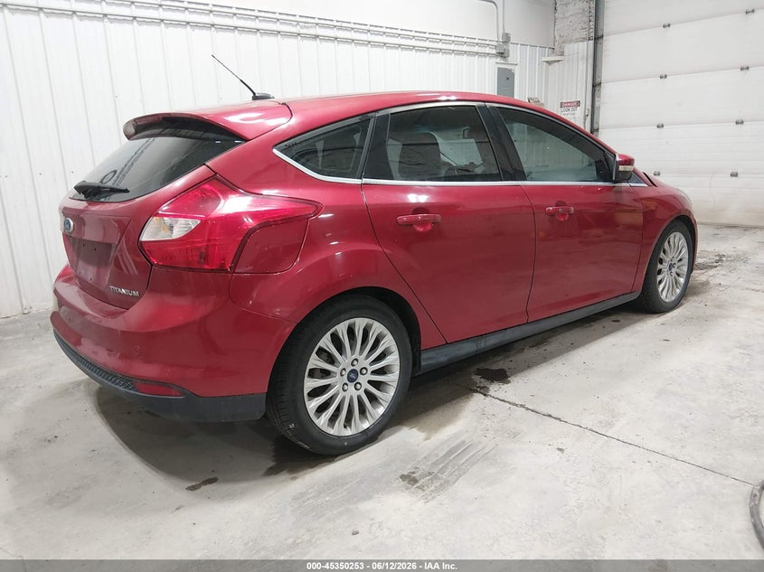 Vin: 1fahp3n27cl100213, lot: 45848200, ford focus titanium 20124