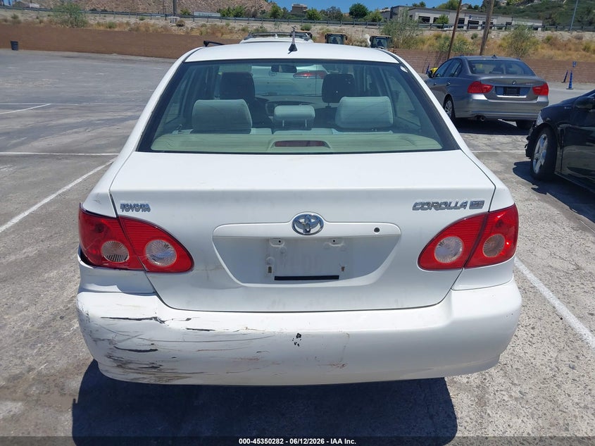 2006 TOYOTA COROLLA SEDAN 1.8L I-4 DOHC, VVT, 126HP