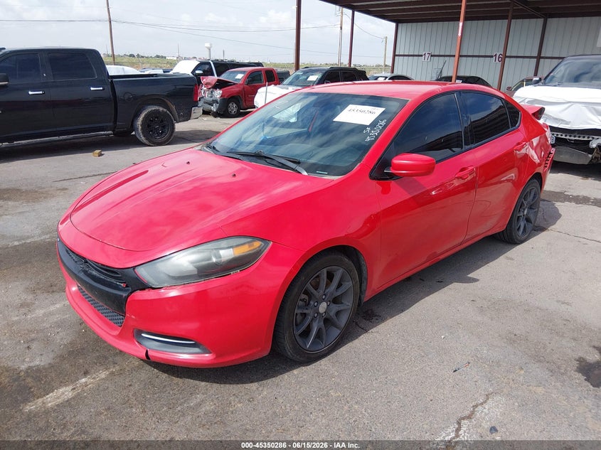 Vin: 1c3cdfaa2gd661421, lot: 45848233, dodge dart se 20162