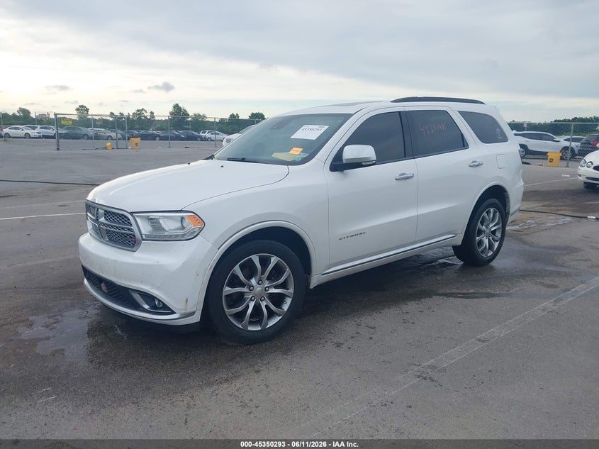 Vin: 1c4rdjeg7hc898081, lot: 45848240, dodge durango citadel anodized platinum awd 20172
