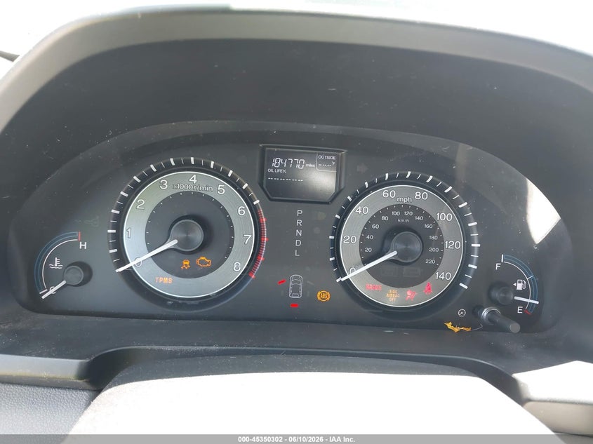 2013 Honda Odyssey Ex-L VIN: 5FNRL5H63DB091079 Lot: 45350302
