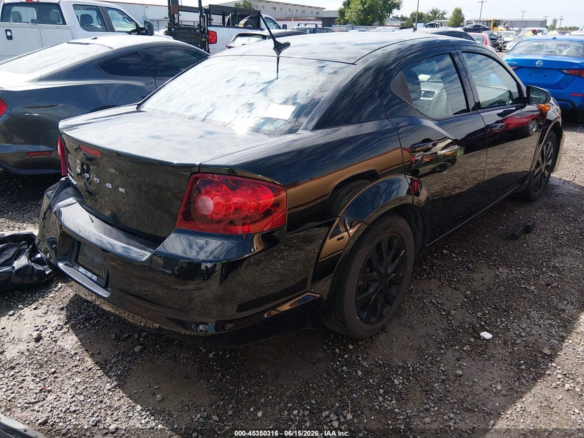 Vin: 1c3cdzag1en226032, lot: 45848264, dodge avenger se 20144
