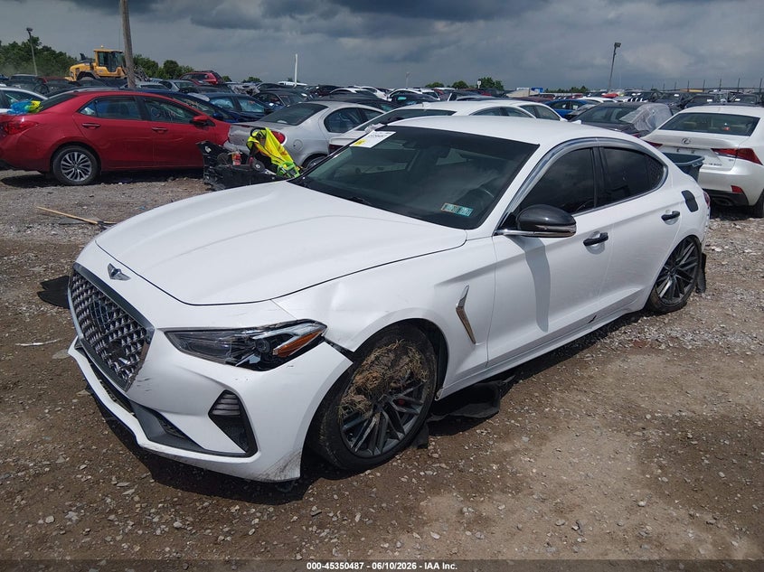 Vin: kmtg54le1ku043659, lot: 45848434, genesis g70 3.3t advanced 20192