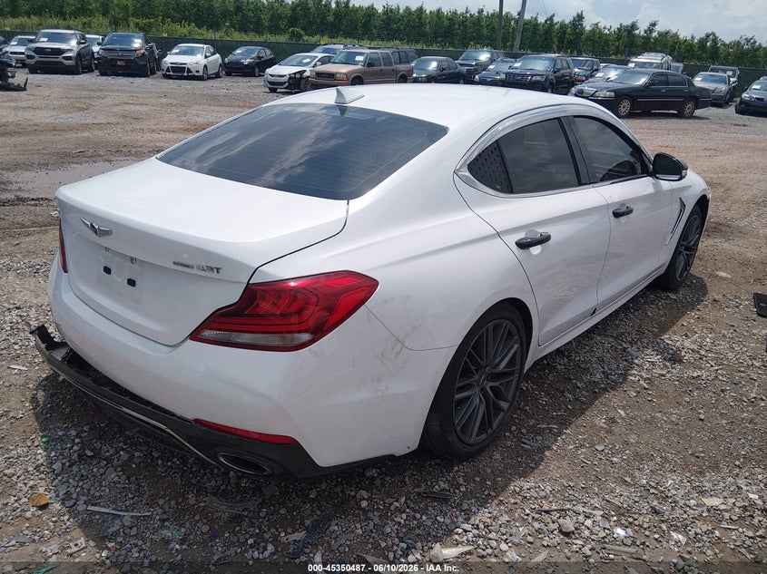 Vin: kmtg54le1ku043659, lot: 45848434, genesis g70 3.3t advanced 20194